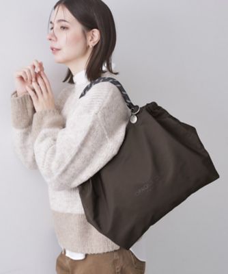 軽量／A4対応】ロープハンドルドロストミドルトートバッグ