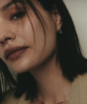 K10ダイヤモンド カーブライン フックピアス（2002575143