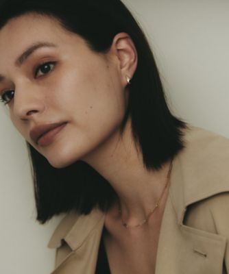 K10中空ペアシェイプカーブ スタッドピアス（2002575157