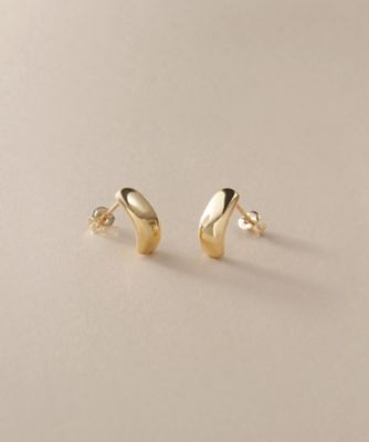 ＜COCOSHNIK (Women)＞Ｋ１０中空クッションカーブ　スタッドピアス（２００２５７５１５８）