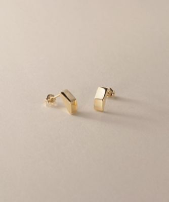 ＜COCOSHNIK (Women)＞Ｋ１０中空トライアングルシェイプ　スタッドピアス（２００２５７５１５９）