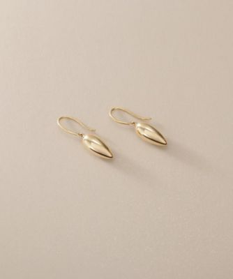 ＜COCOSHNIK (Women)＞Ｋ１０中空ドロップシェイプ　フックピアス（２００２５７５１６１）