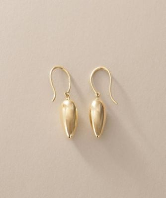 4℃ ドロップ　フックピアス　K10WG K10 ドロップ フックピアス- me.（エムイードット）