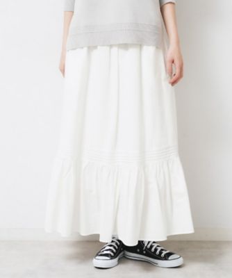 ＜Dessin (Women)＞【ウエストゴム／洗える】コットンフレアスカート（２００２５７６７２０）