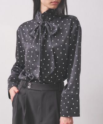 18900円新品♡ボウタイブラウススコットクラブ購入フェンネル♡手洗いOK♡ 新品♡ボウタイブラウススコットクラブ購入フェンネル♡手洗いOK♡