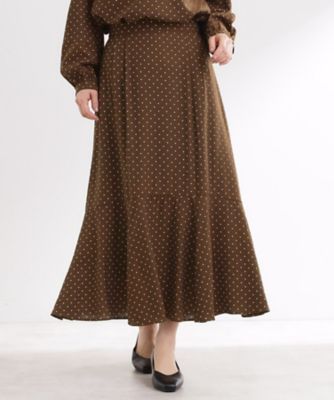 ＜Reflect (Women)＞【セットアップ可】ドット柄ワッシャースカート（２００２５７６７２９）