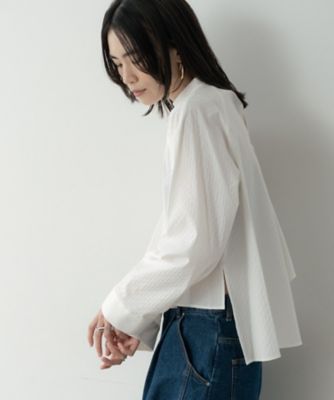 ＜GALLEST (Women)＞フィッシュテールスタンドネックシャツ（２００２５７６７４８）