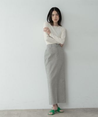 determ; 長袖 バックオープン カットソー XS バックオープンリブ長袖Tシャツ（2002576753） | GALLEST
