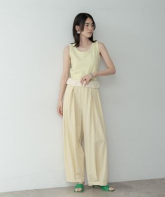 ロゴ刺繍リブタンクトップ（2002576756） | GALLEST (Women