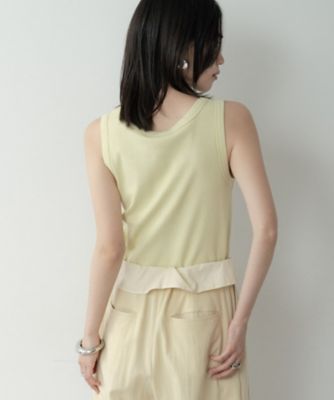 ロゴ刺繍リブタンクトップ（2002576756） | GALLEST (Women