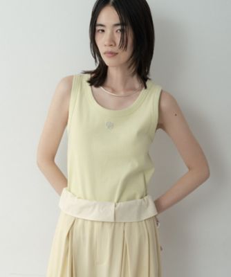 ロゴ刺繍リブタンクトップ（2002576756） | GALLEST (Women
