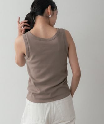 ロゴ刺繍リブタンクトップ（2002576756） | GALLEST (Women