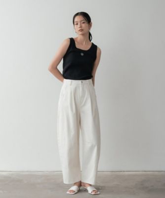 ロゴ刺繍リブタンクトップ（2002576756） | GALLEST (Women