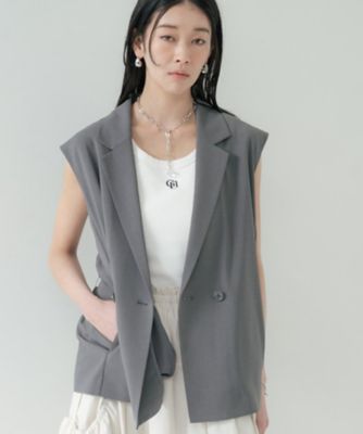 ＜GALLEST (Women)＞Ｃｏｍｆｙ　ＳＥＴ　ＵＰ｜ベルテッドジレ【セットアップ対応／通勤／カセット服】（２００２５７６７６１）