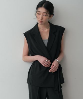 ＜GALLEST (Women)＞Ｃｏｍｆｙ　ＳＥＴ　ＵＰ｜ベルテッドジレ【セットアップ対応／通勤／カセット服】（２００２５７６７６１）