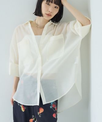 ＜GALLEST (Women)＞【接触冷感】シアーコクーンブラウス（２００２５７６７８１）