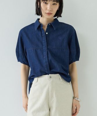 ＜GALLEST (Women)＞フォルムスリーブデニムシャツ（２００２５７６８４６）