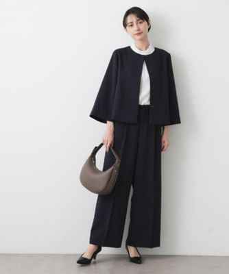 入卒／セレモニー／セットアップ可能】ダブルクロスワイドパンツ