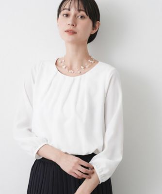 入卒／セレモニー／洗える】ジョーゼットブラウス