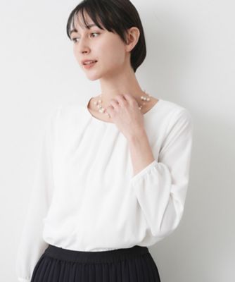 入卒／セレモニー／洗える】ジョーゼットブラウス