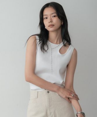 ＜GALLEST (Women)＞アシメリブタンクトップ（２００２５７６９２７）