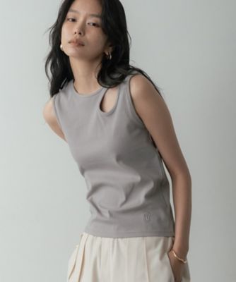 アシメリブタンクトップ（2002576927） | GALLEST (Women