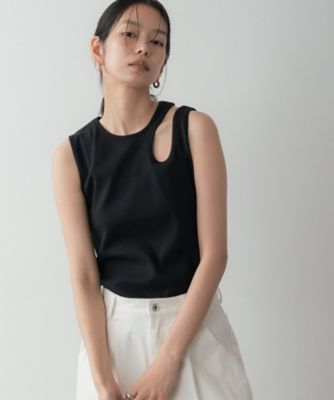 アシメリブタンクトップ（2002576927） | GALLEST (Women