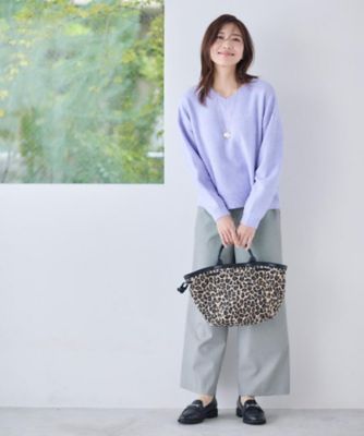 【洗練シルエット】ゆるVネックリブニット76131087 洗練シルエット】ゆるVネックリブニット｜PETAL ONLINE（ペタル