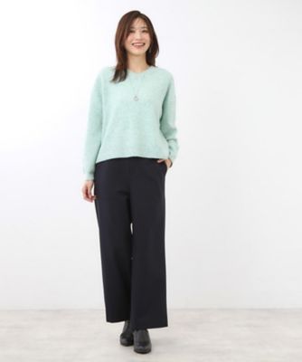 【洗練シルエット】ゆるVネックリブニット76131087 洗練シルエット】ゆるVネックリブニット｜PETAL ONLINE（ペタル