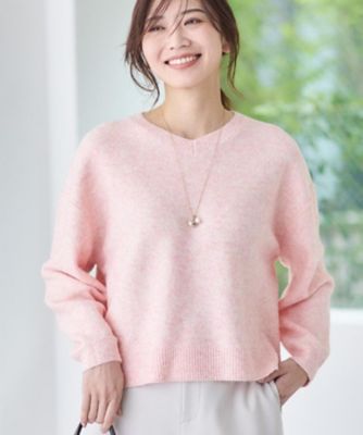 【洗練シルエット】ゆるVネックリブニット76131087 洗練シルエット】ゆるVネックリブニット｜PETAL ONLINE（ペタル
