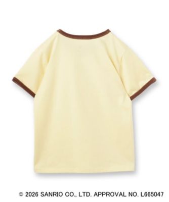 ポムポムプリン】リンガーベロアTシャツ【洗濯機OK 