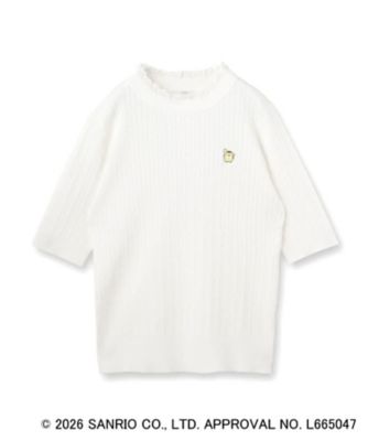 ＜index (Women)＞【ポムポムプリン】フリルケーブルニット【洗濯機ＯＫ・抗ピリング】（２００２５７８１９１）