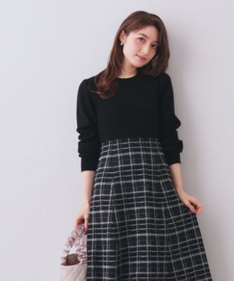 専用絶対厳禁♥Radyシャツニットワンピースその他含め２点セット新品未使用未開封 チェックラメジャカードニットワンピース（2002578414