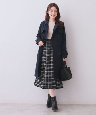 チェックラメジャカードニットワンピース（2002578414