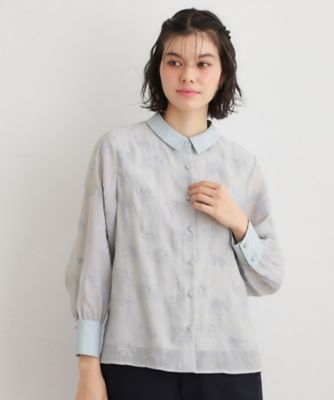 セットアップ可】ランズウィック柄刺繍ブラウス（2002578537 