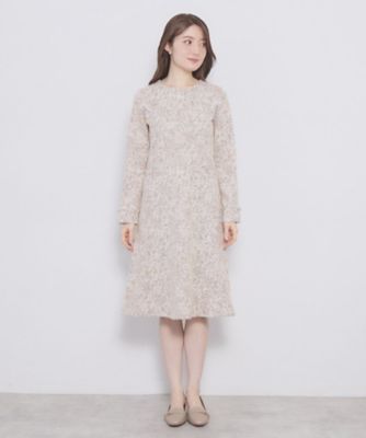 新品 eimyistoire♡ツイードフレアワンピース♡ ミックスツイードフレアワンピース【洗える／イージーアイロン