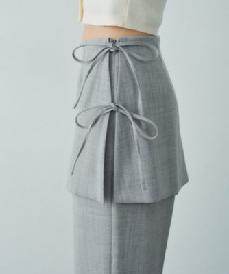 layered skirt pants（2002578926