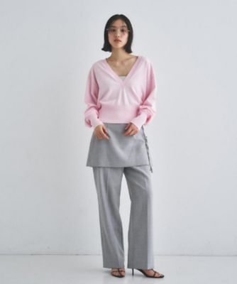 layered skirt pants（2002578926