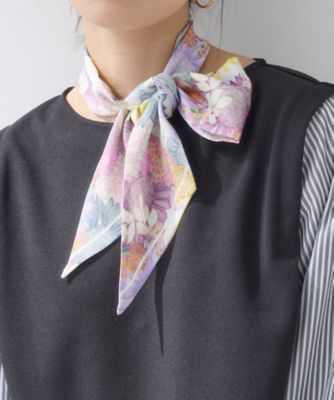 2柄展開】柄デザインスカーフ（2002579962） | INDIVI