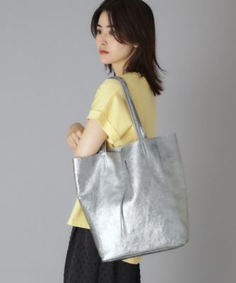MILOS（ミロス）メタリックラミネートトートバッグ