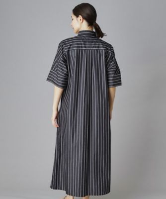 TICCA（ティッカ）テント半袖ストライプシャツワンピース