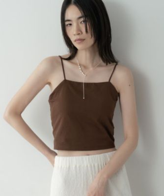m.✳︎プロフ必読✳︎2wayカップ付オープンバックアシメストラップキャミ 新色登場！】アシメストラップカップ付きキャミ（キャミソール