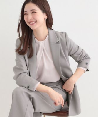 ＜SHOO LA RUE (Women)＞【洗濯機可／イージーケア／ＵＶ】オンオフ使える　ゆったりダブルジャケット（２００２５８０２３１）