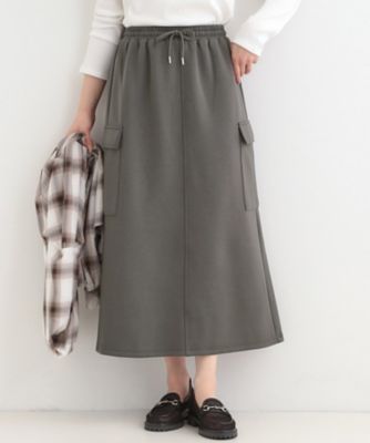 ＜SHOO LA RUE (Women)＞【洗濯機可／Ｓ－ＬＬ】サイドポケットでこなれ感のある　ダンボールカーゴスカート（２００２５８０２８４）