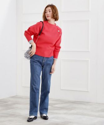 ラグランスリーブ肩ボタンニット（2002580306） | GROVE