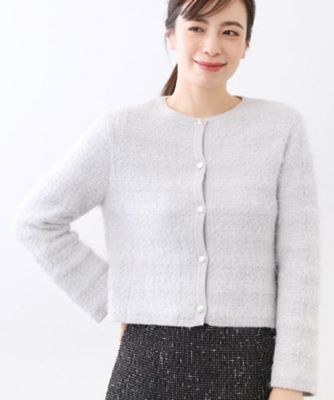 ＜Reflect (Women)＞【お食事会やお出かけに◎】ふんわりジャカード編みカーディガン（２００２５８０９７０）