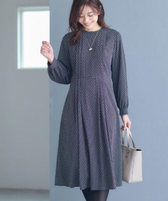 ＜Reflect (Women)＞【通勤にもお出かけにも◎】ジオメプリントクラシカルワンピース（２００２５８０９７１）