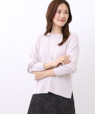 ＜Reflect (Women)＞【ゆったり着られる◎】ワイドリブニットプルオーバー（２００２５８０９７３）