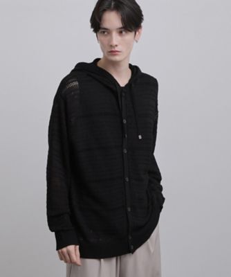 tk. TAKEO KIKUCHI (Men)/ティーケー タケオキクチ パターンドメッシュニットパーカー（２００２５８１６２０）