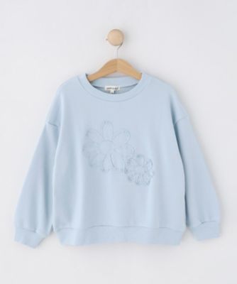 100－150cm】フラワー刺繍スウェット（2002581658